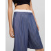 Шорты Bershka Tailored Striped Bermuda With Underwear, синий/белый
