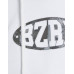 Шорты Bershka Bizarrap Plush Print Bermuda, белый