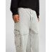 Джинсы Bershka Faded-effect Skater Fit Cargo, серый
