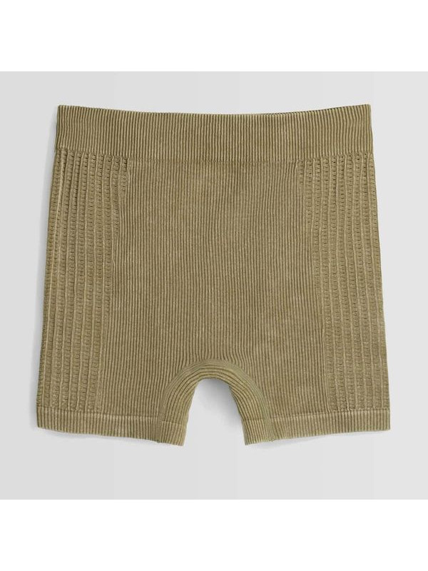 Шорты Bershka Faded Seamless Cycling, хаки Шорты Bershka Faded Seamless Cycling, хаки