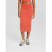 Юбка Bershka Faded Seamless Midi, красный