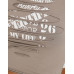 Топ Bershka Double-layer Short Sleeve With Stitching And Print, бежевый