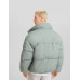 Куртка Bershka Puffer, светло-бирюзовый
