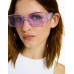Солнцезащитные очки Bershka Transparent, фиолетовый