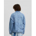 Куртка Bershka Denim Patch, голубой
