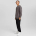 Свитшот Bershka Crew Neck, серый