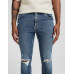 Джинсы Bershka Ripped Skinny, синий