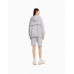 Шорты Bershka Bizarrap Plush Bermuda With Detail, серый Шорты Bershka Bizarrap Plush Bermuda With Detail, серый