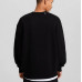 Свитшот Bershka Crew Neck, черный