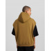 Жилет с капюшоном Bershka Plush Boxy Fit, хаки Жилет с капюшоном Bershka Plush Boxy Fit, хаки