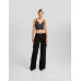 Джинсовый топ на бретельках Bershka With Buckle, черный