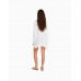 Рубашка Bershka Long Sleeve Oversize Crepe, белый Рубашка Bershka Long Sleeve Oversize Crepe, белый