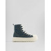 Кроссовки Bershka Men's Denim High Top Trainers, темно-синий