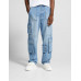 Джинсы Bershka Multi-pocket Baggy Cargo, голубой