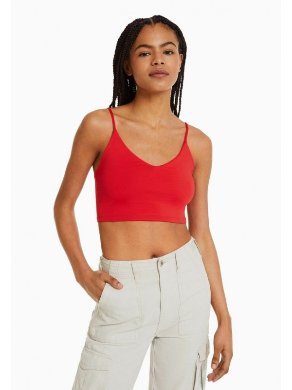 Топ Bershka, красный