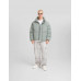 Куртка Bershka Puffer, светло-бирюзовый