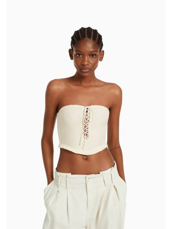 Топ Bershka, белый