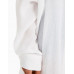 Рубашка Bershka Long Sleeve Oversize Crepe, белый Рубашка Bershka Long Sleeve Oversize Crepe, белый