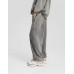 Брюки Bershka Faded Effect Plush Joggers, серый