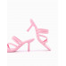Мюли Bershka Barbiecore Strappy Stiletto Heel, розовый