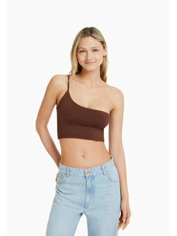 Топ Bershka, коричневый