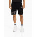 Шорты Bershka Printed Bermuda, черный
