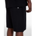 Шорты Bershka Textured Relaxed Fit Bermuda, черный