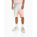 Шорты Bershka Colour Block Bermuda, розовый/белый/голубой Шорты Bershka Colour Block Bermuda, розовый/белый/голубой