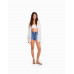 Рубашка Bershka Long Sleeve Oversize Crepe, белый Рубашка Bershka Long Sleeve Oversize Crepe, белый