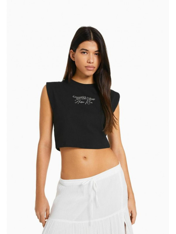 Топ Bershka, черный