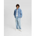 Куртка Bershka Denim Patch, голубой