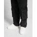 Джинсы Bershka Multi-pocket Baggy Cargo, черный