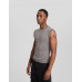 Трикотажный жилет Bershka Cropped, серый