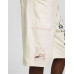 Шорты Bershka Jean-Michel Basquiat Print Bermuda Twill, кремовый Шорты Bershka Jean-Michel Basquiat Print Bermuda Twill, кремовый