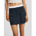 Юбка Bershka Cargo Mini With Underwear, темно-синий