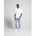 Джинсы Bershka Ripped Super Skinny With Paint Splatter, голубой