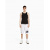 Шорты Bershka Naruto Print Plush Bermuda, белый