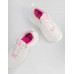 Кроссовки Bershka Barbie XL Platform, белый/розовый