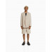 Шорты Bershka Tailored Bermuda, бежевый