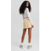 Юбка Bershka Cargo Mini With Underwear, светло-коричневый