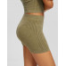 Шорты Bershka Faded Seamless Cycling, хаки