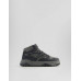 Кроссовки Bershka Men’s High Top Trainers With Layered Pieces, серый