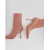 Ботильоны Bershka Fitted High-heel Ankle, розовый