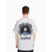 Футболка Bershka Naruto Print Boxy Fit, белый