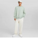Свитшот Bershka Crew Neck, зеленый