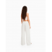 Кюлоты Bershka Rustic Cotton, белый Кюлоты Bershka Rustic Cotton, белый