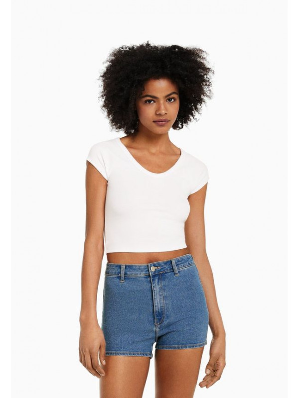 Джинсовые шорты Bershka
