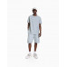 Шорты Bershka Textured Relaxed Fit Bermuda, голубой