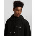 Ветровка Bershka Lightweight Hooded, черный Ветровка Bershka Lightweight Hooded, черный
