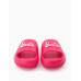 Шлепанцы Bershka Barbie Flat Slider, фуксия